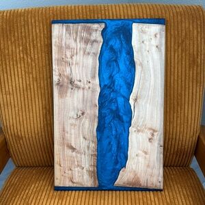 Blue River Epoxy Wood Cutting Board